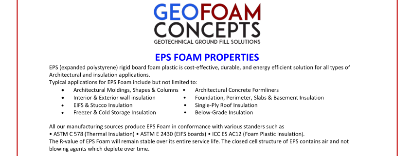 EPS-Foam Spec Sheet